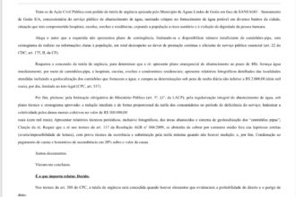 Crise Hídrica em Águas Lindas: Prefeito e procuradora em reunião.